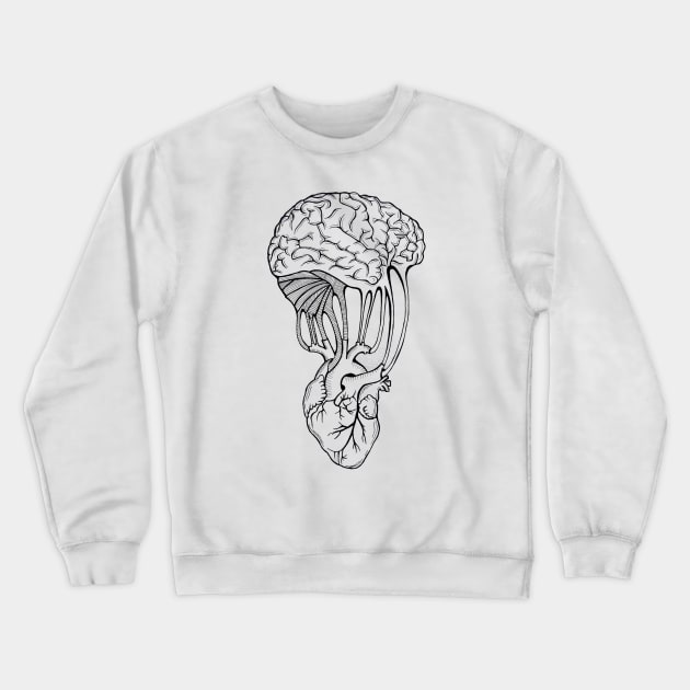 Mind and Spirit Crewneck Sweatshirt by ZuskaArt